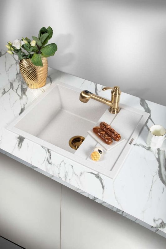 Мойка, OMOIKIRI, Sumi, с крылом, ширина, мм-650, глубина, мм-500, высота, мм-220, тип установки-встраиваемый, отверстия для смесителя-4 промаркированных, с переливом, сифон и донный клапан в комплекте, автоматический донный клапан-приобретается отдельно,