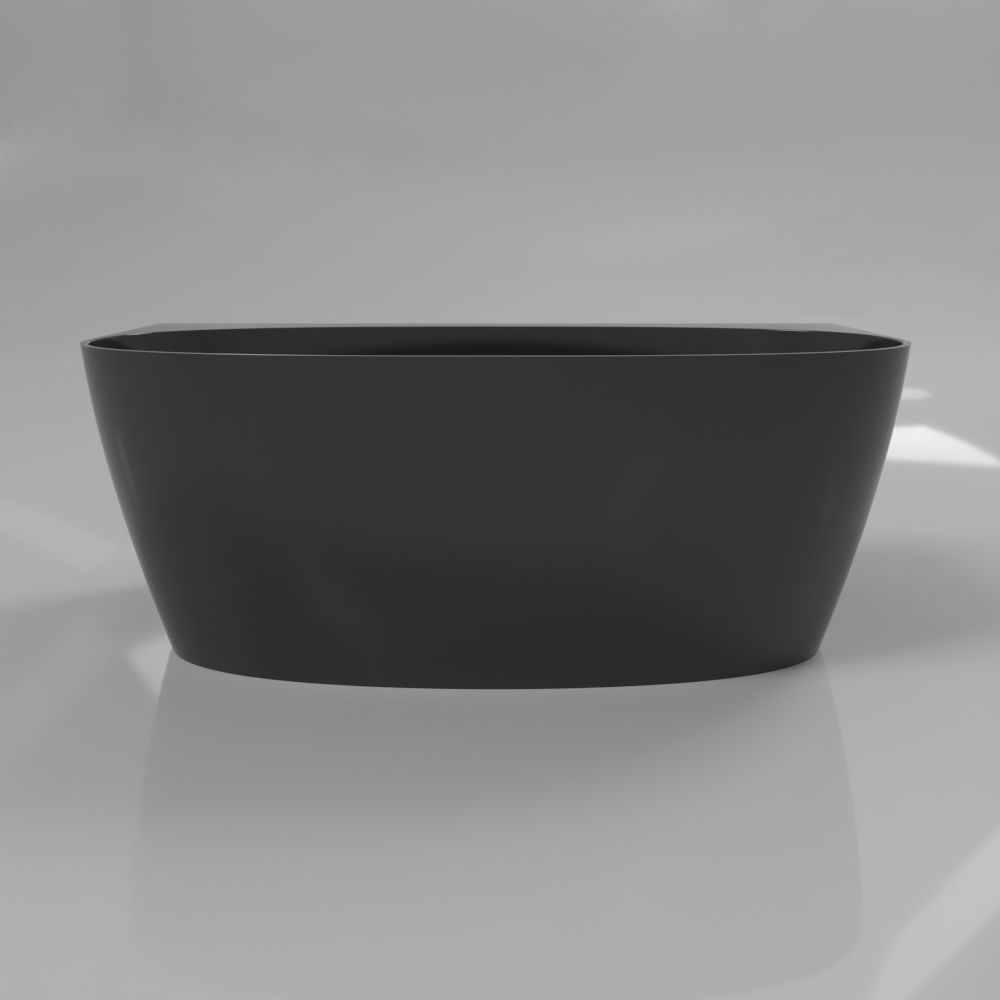 Ванна WHITECROSS Pearl A 155x80 (черный глянец) иск. камень