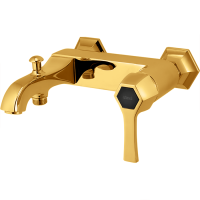 CISAL Cherie Смеситель для ванны однорычажный, без душевого комплекта, цвет золото/черный