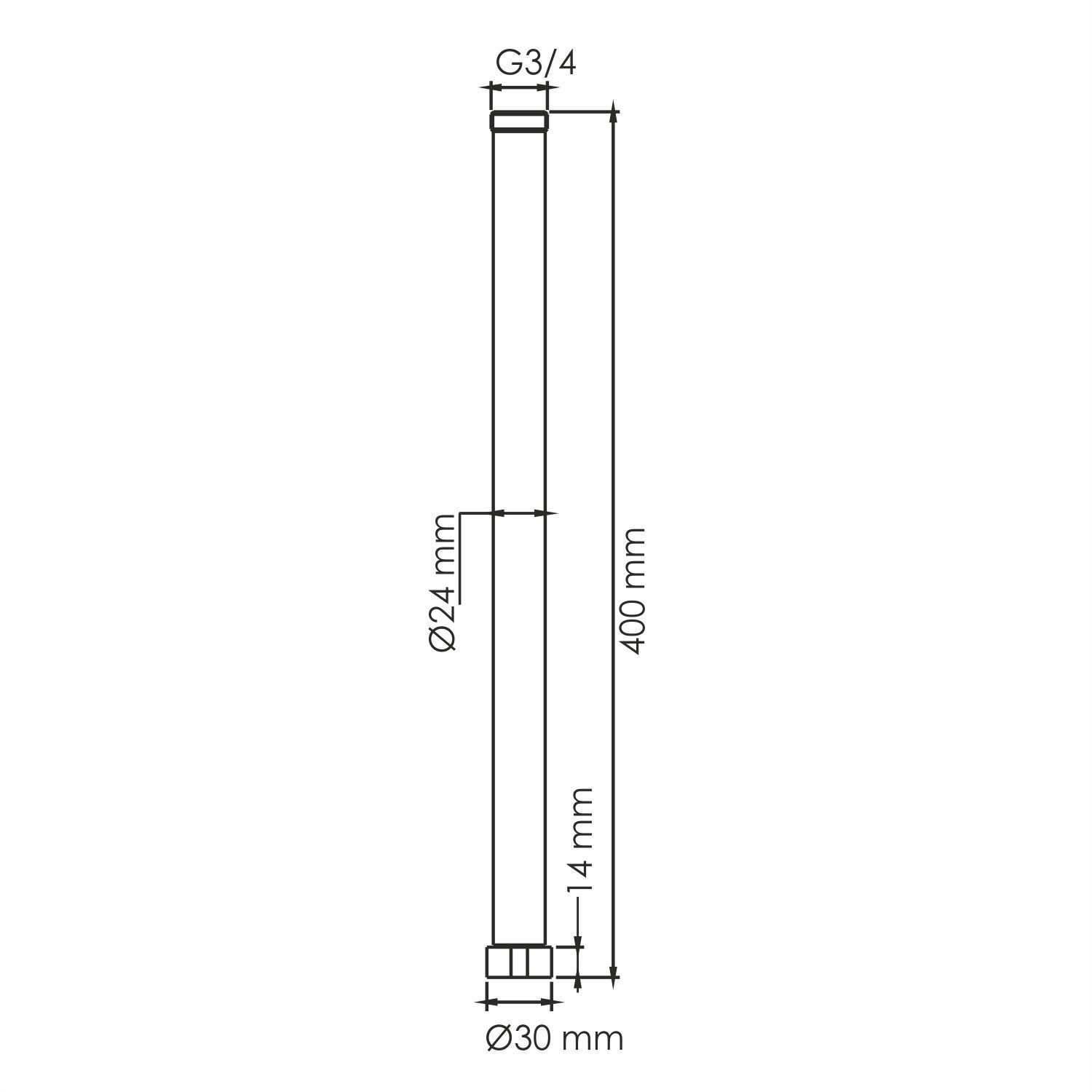 A230 Удлинитель для душевого комплекта
