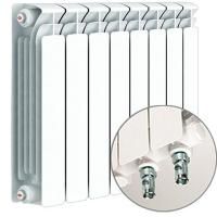 Биметаллический радиатор Rifar Base Ventil 500 8 секций R с нижним подключением