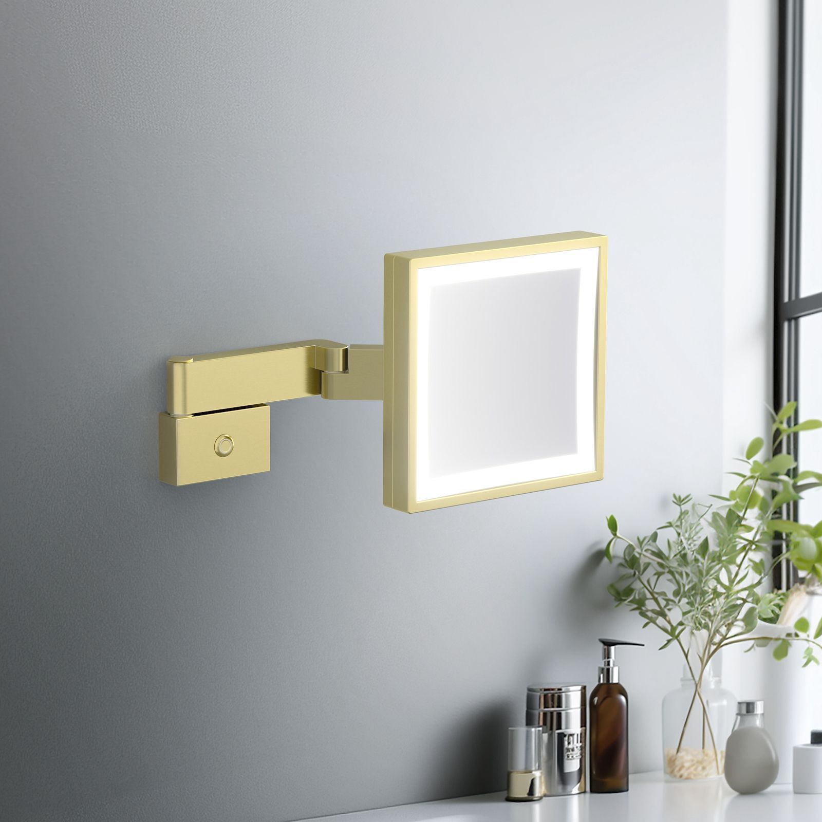 Зеркало с подсветкой Timo Selene 17074/17 золото матовое, артикул 17074/17