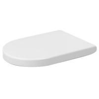 Сиденье для унитаза, Duravit, Starck 2, Starck 3, Darling New, съемное, с автоматическим закрыванием, материал шарниров-нержавеющая сталь, цвет-белый, удлиненное исполнение