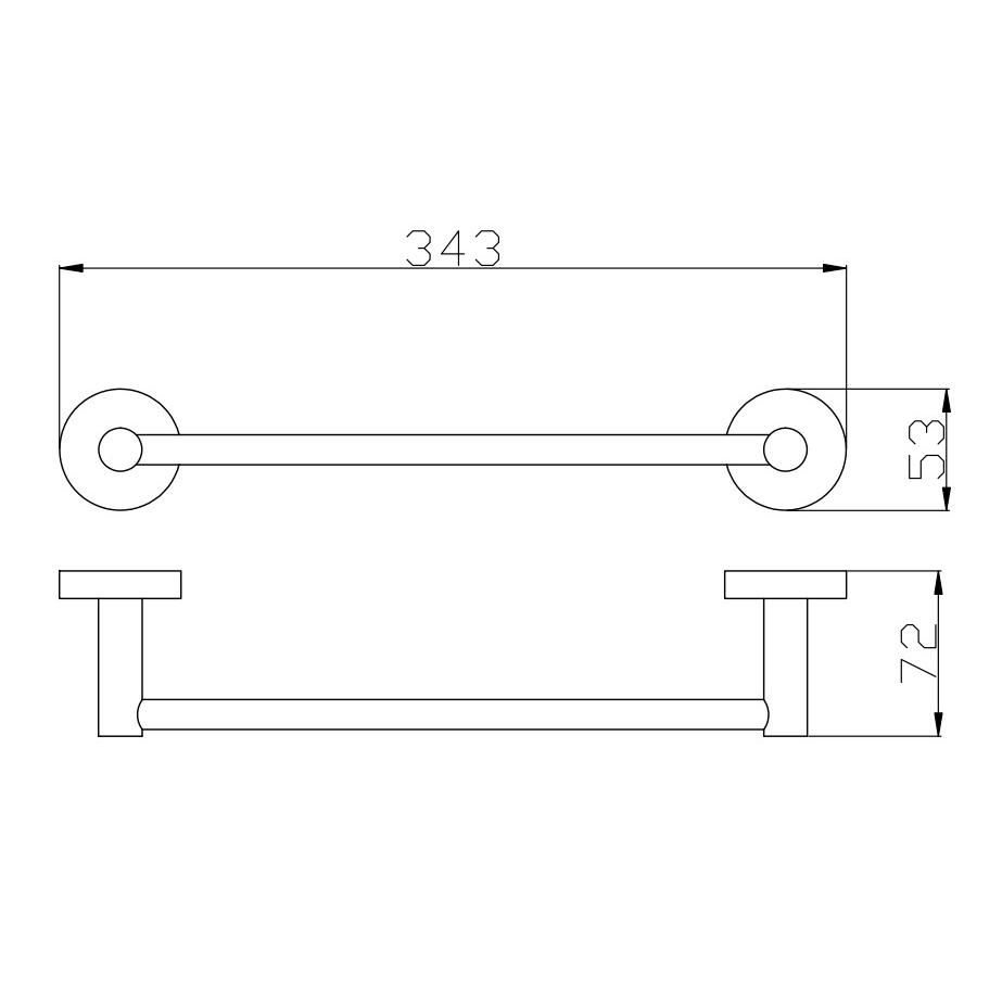 Полотенцедержатель Rav Slezak COLORADO COA0701/30, хром