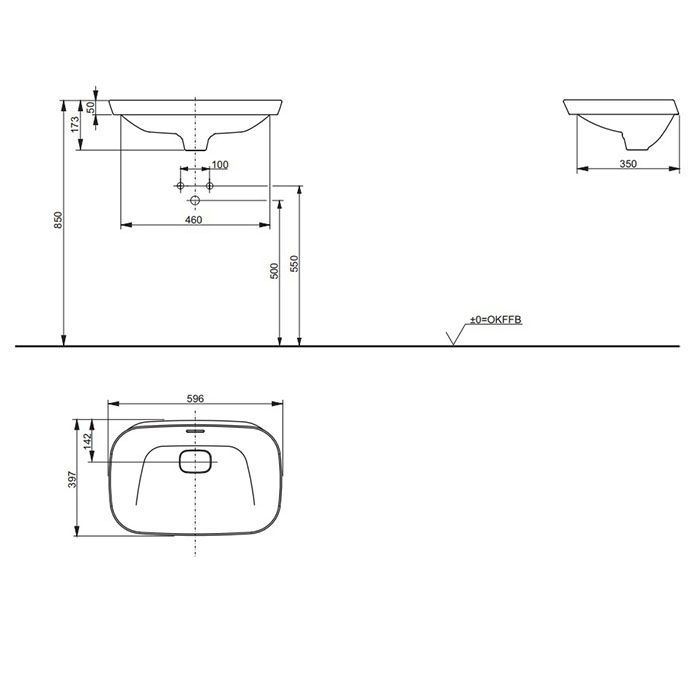 TOTO NEOREST Раковина 596x397x173(50) мм, полувстраив, без отв. под смеситель, с переливом,с декорат керамической накладкой, CeFiONtect цвет:бел TOTO NEOREST Раковина 596x397x173(50) мм, полувстраив, без отв. под смеситель, с переливом,с декорат керамической накладкой, CeFiONtect цвет:бел