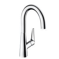 Смеситель для кухни, Hansgrohe, Talis M51, тип открывания воды-однорычажный, тип регулирования воды-керамический картридж, монтаж-на раковину/столешницу, отверстия для монтажа-1, высота, мм-335, вынос излива, мм-174, тип излива-поворотный 110°, 150° или 3 Смеситель для кухни, Hansgrohe, Talis M51, тип открывания воды-однорычажный, тип регулирования воды-керамический картридж, монтаж-на раковину/столешницу, отверстия для монтажа-1, высота, мм-335, вынос излива, мм-174, тип излива-поворотный 110°, 150° или 3
