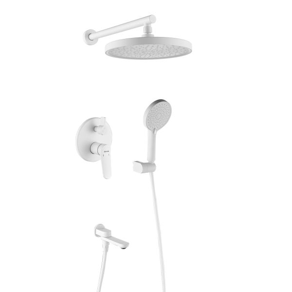 Душевая система встраиваемая Shevanik S4335C, белый