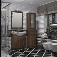 Мебель для ванной Тибет 75 объемные фасады Opadiris Орех антикварный