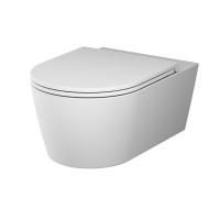 C8F1701MWSC Func подвесной унитаз 54 см FlashClean с сиденьем микролифт, бел мат