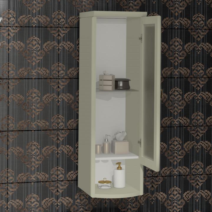 Шкаф подвесной одностворчатый Клио правый Opadiris Слоновая кость