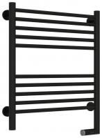 Полотенцесушитель электрический "БОГЕМА 2.0" прямая 600х500 / МЭМ правый (Матовый Чёрный)