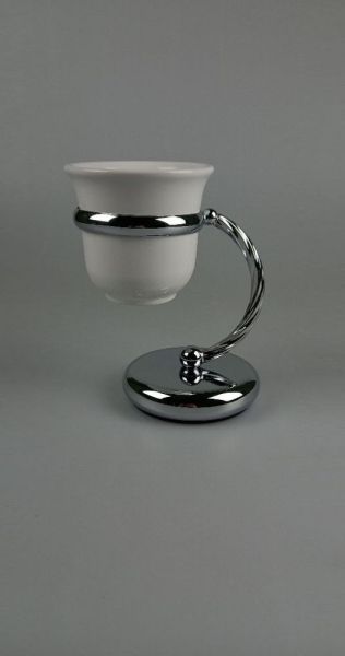Stil Haus Giunone, настольный керамический стакан, цвет хром