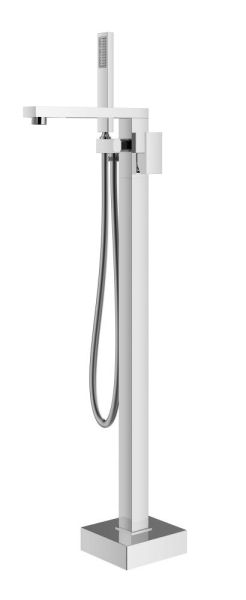 Mariner Quadra, напольный смеситель для ванны с дивертером и душ. гарнитуром, цвет хром