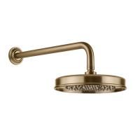 GESSI VENTI20 Верхний душ Ø200 мм., с настенным держателем 389 мм., цвет Warm Bronze Br. PVD