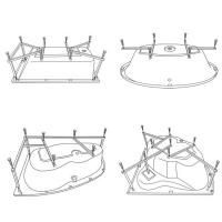 Каркас для ванны EXCELLENT / WHITECROSS (с установкой)