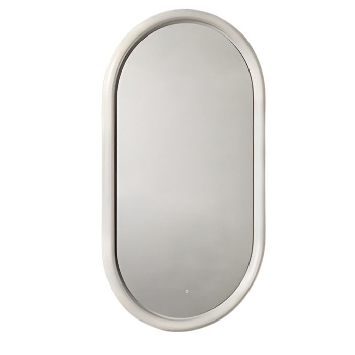 Artceram  Зеркало MILANO керамическая рама с подсветкой 55х100 см, цвет белый матовый