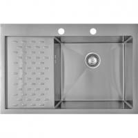 Мойка Seaman Eco Marino SMB-7851PLS, два отверстия (Ø35мм), комплектация с вентиль-автоматом