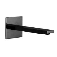 Излив, Fima Carlo Frattini, Shower accessories, монтаж-настенный, вынос излива, мм-201, стандарт подводки-1/2", цвет-чёрный матовый Излив, Fima Carlo Frattini, Shower accessories, монтаж-настенный, вынос излива, мм-201, стандарт подводки-1/2", цвет-чёрный матовый