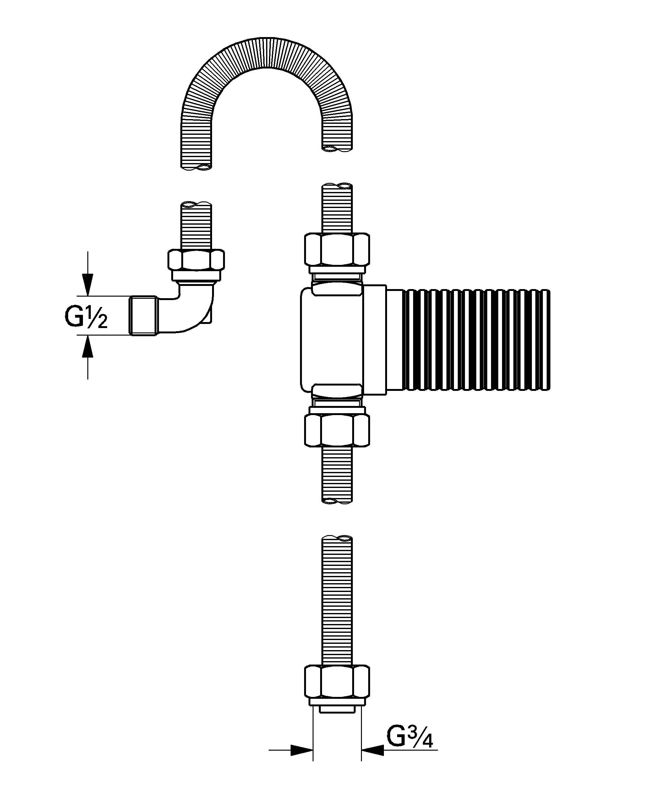 Соединительный гарнитур GROHE Talentofill (28995000) Соединительный гарнитур GROHE Talentofill (28995000)