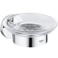 Мыльница GROHE Essentials с держателем, хром (40444001) Мыльница GROHE Essentials с держателем, хром (40444001)