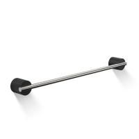 Полотенцедержатель, Decor Walther, Stone, одинарный, ширина, мм-450, глубина, мм-45, высота, мм-40, тип установки-настенный, материал-нержавеющая сталь, цвет-сталь матовая/черный матовый