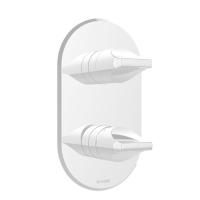 BOSSINI APICE Смеситель для душа встраиваемый, однорычажный, с переключателем на 2-5 положений, внешняя часть, цвет белый матовый BOSSINI APICE Смеситель для душа встраиваемый, однорычажный, с переключателем на 2-5 положений, внешняя часть, цвет белый матовый