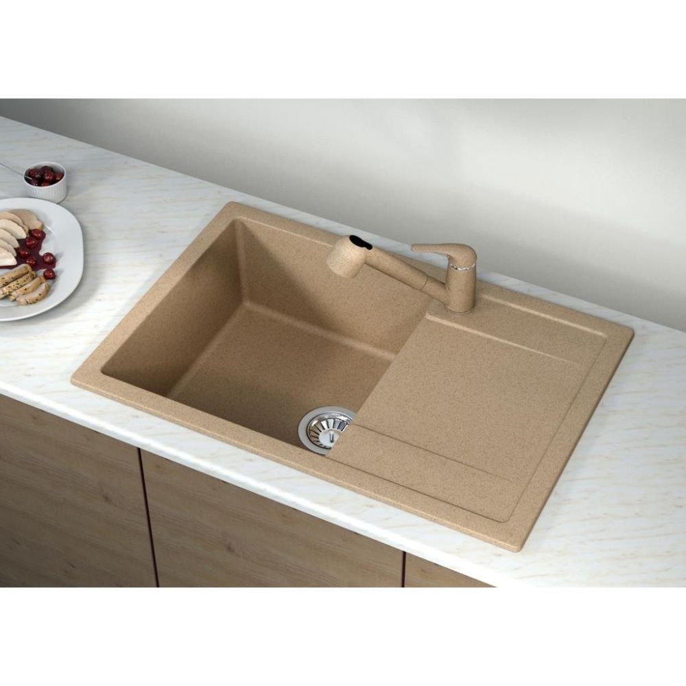 Кухонная мойка Dr. Gans ТЕХНО 25.030.D0760.405, терра, артикул 25.030.D0760.405