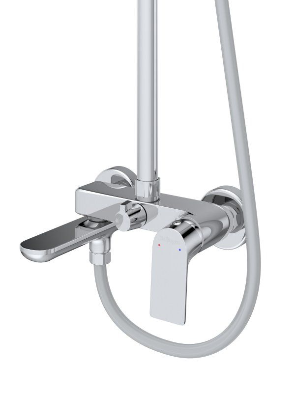 MARINO Душевая стойка со смесителем и изливом, хром MARINO-VSCM-CRM, артикул MARINO-VSCM-CRM