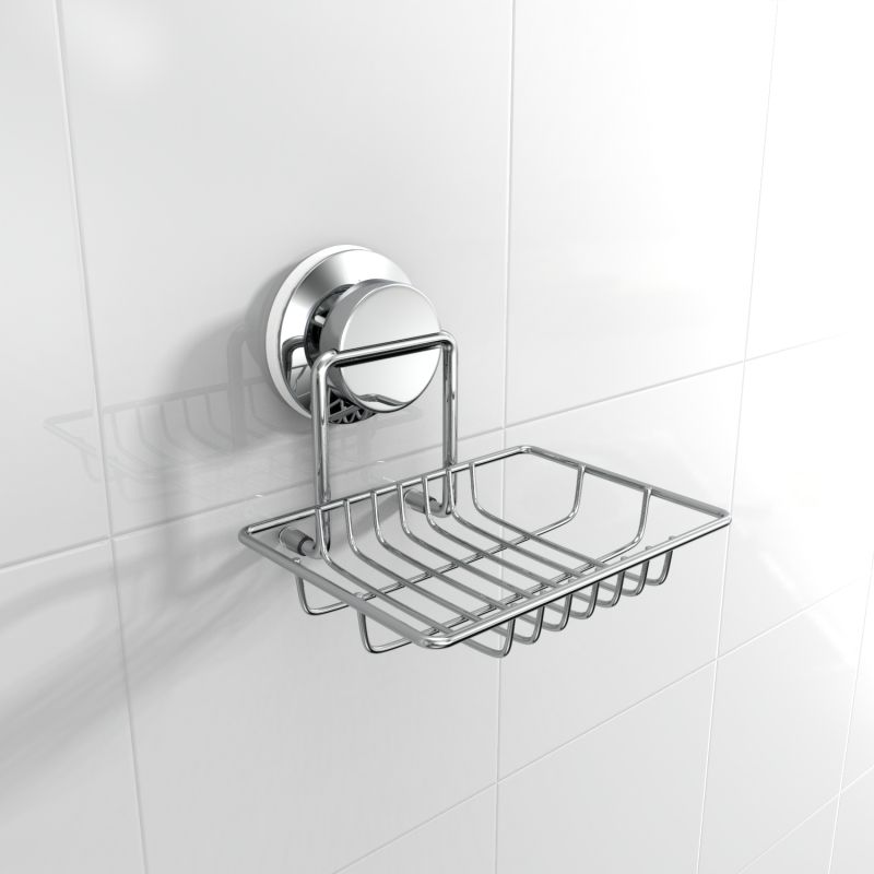 Мыльница-решётка для ванной настенная на присоске Fora "ATLANT"