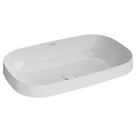 Раковина MAGICA, встраиваемая сверху 65, белая глянцевая