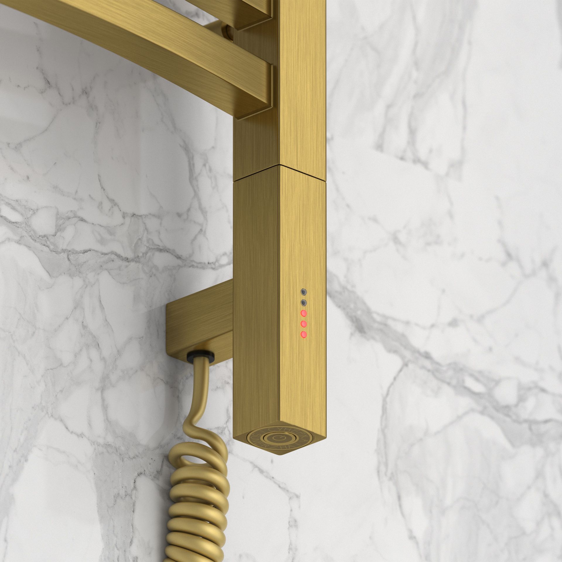 Полотенцесушитель электрический АРКУС 3.0 800х500 МЭМ правый (Состаренная латунь)