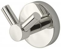 Крючок, Сунержа, ВИКТОРИЯ, двойной, ширина, мм-50, глубина, мм-43, высота, мм-50, тип установки-настенный, материал-нержавеющая сталь, крепления в комплекте, цвет-сталь (без покрытия)