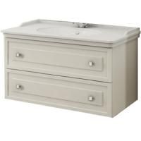 Тумба с раковиной Comforty Феррара 100 4148009 подвесная Белый глянец