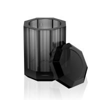 Емкость, Decor Walther, Kristall, ширина, мм-90, глубина, мм-90, высота, мм-140, цвет-Антрацит