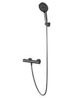 Смеситель для душа с термостатом WONZON & WOGHAND INN 3, Темный графит (WW-B2065-A-BGG)