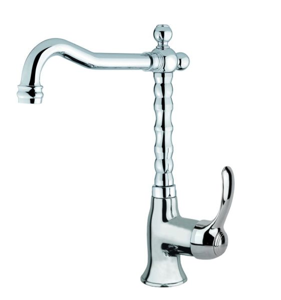 Fiore Jafar, однорычажный смеситель для раковины (излив 19 см), без донного клапана, цвет хром