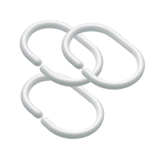 Кольца для шторы в ванную Savol S-YLK001, белый