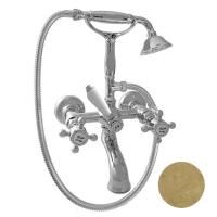 Nicolazzi Half Dome Смеситель для ванны на 2 отверстия, с ручным душем, Цвет: OTTONE GREZZO "живой"