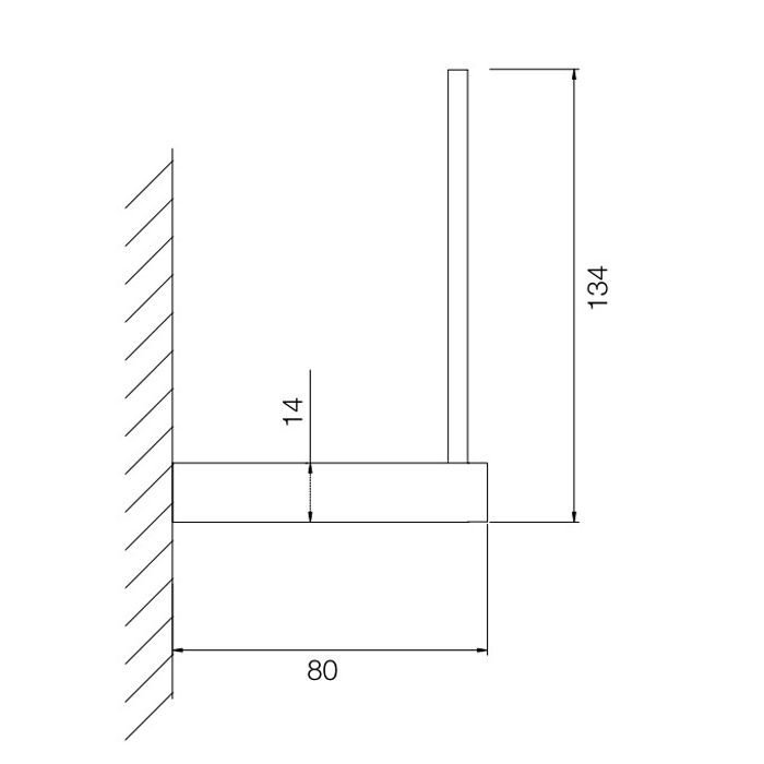 FIMA|Carlo Frattini Quadra Держатель запасного рулона туалетной бумаги, цвет хром
