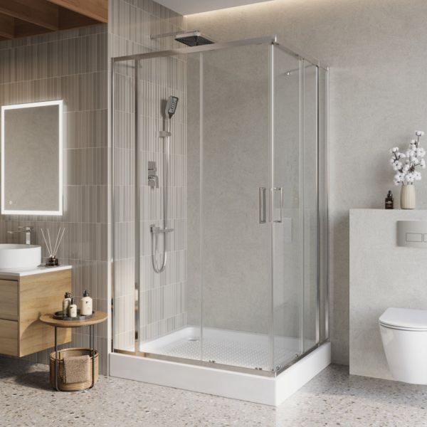 Душевой уголок BELBAGNO LUCE-AH-22 арт. LUCE-AH-22-120/100-P-Cr
