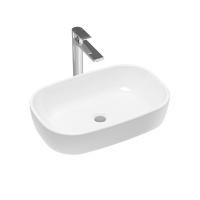 Комплект 2 в 1 Lavinia Boho Bathroom Sink 21510071, накладная фарфоровая раковина 54 см, смеситель