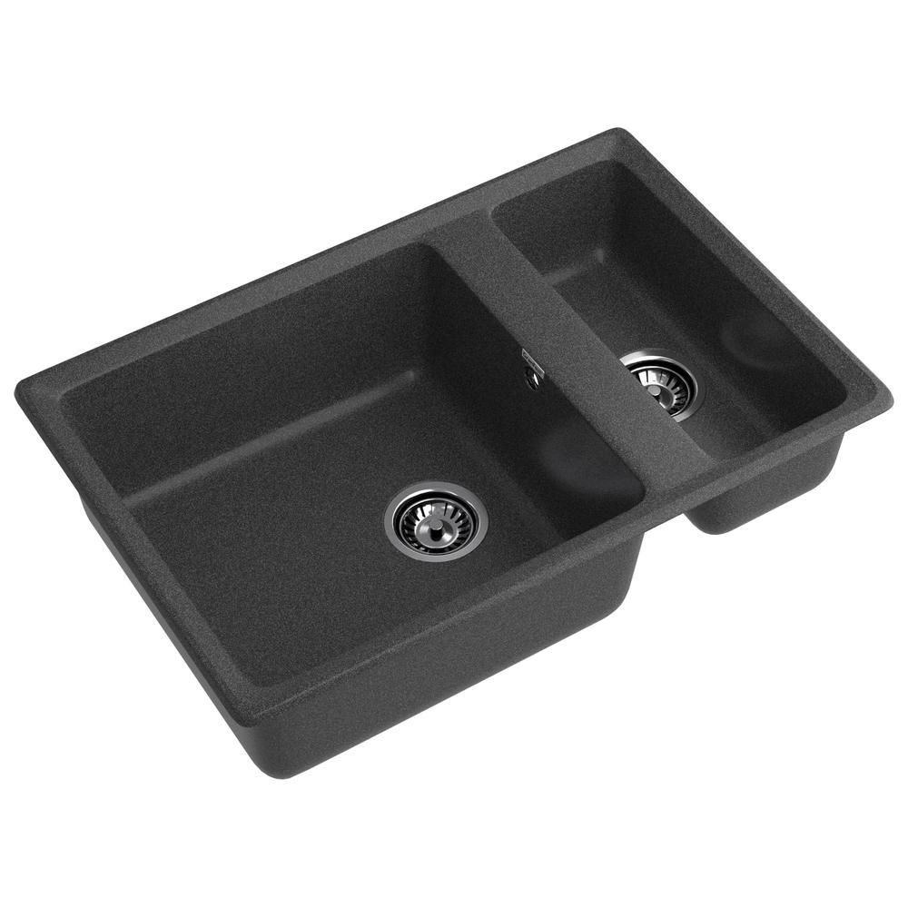 Кухонная мойка GranFest LEVEL 760K, графит, артикул LV-760K графит