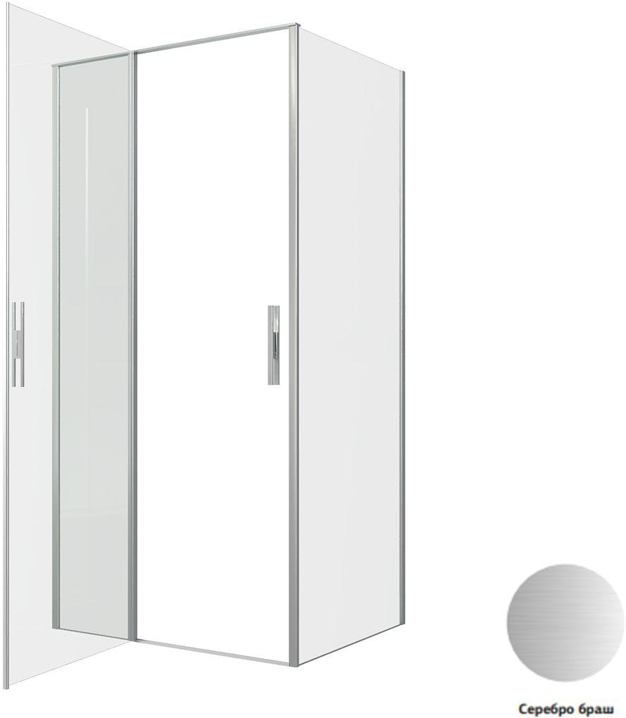 Душевой уголок Allen Brau Priority 100x80 3.31029.BA + 3.31041.BA серебро браш