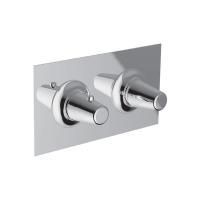 CISAL Vita Смеситель встраиваемый для душа на 2 выхода (без встраиваемой части ZA019140), цвет хром