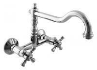 Смеситель для раковины Rav Slezak Morava retro MK302.5/28 хром, с ручкой МК3