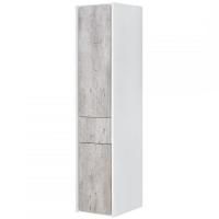Шкаф пенал Roca Ronda 32 ZRU9303005 L подвесной Бетон Белый матовый