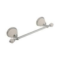 OLIVIA Полотенцедержатель L30 см, керамика белая, хром