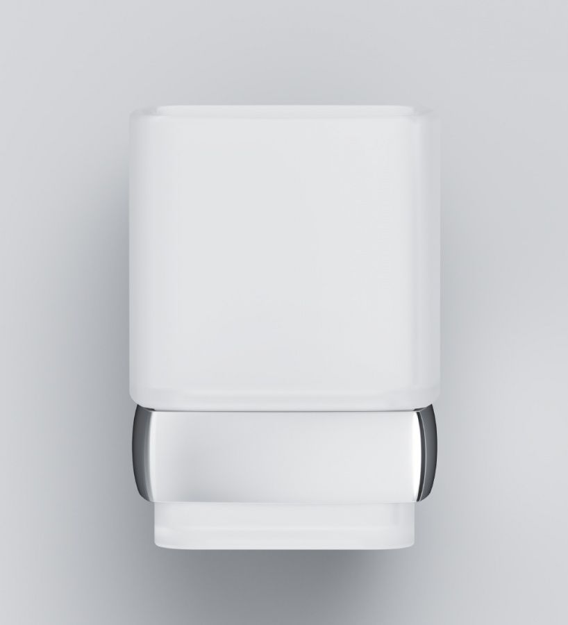 A9034300 Gem, Стеклянный стакан с настенным держателем A9034300 Gem, Стеклянный стакан с настенным держателем