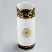 THG MARQUISE NOIR DECOR OR Ваза керамическая, настольная, декор черный/золото, цвет белый