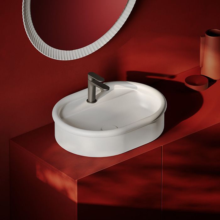 Artceram BRERA Раковина накладная 60 x 45 h 15,5 см, без отв под смеситель, цвет белый глянцевый Artceram BRERA Раковина накладная 60 x 45 h 15,5 см, без отв под смеситель, цвет белый глянцевый